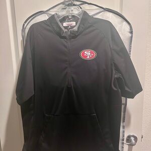 Nike Black 49ers Quarter-Zip Pullover